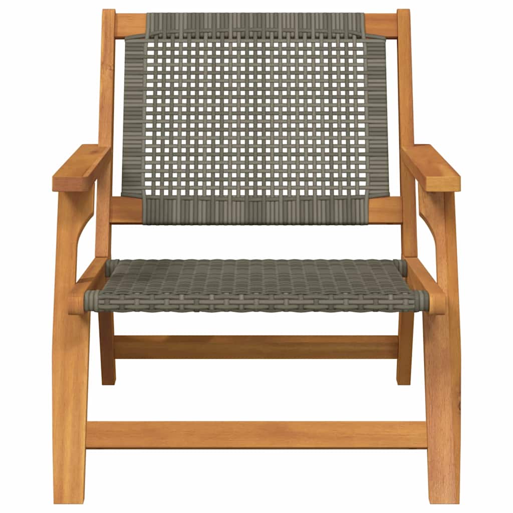 Hagemøbler 2 pcs Grå 67 x 78 x 73 cm Solid akasietre