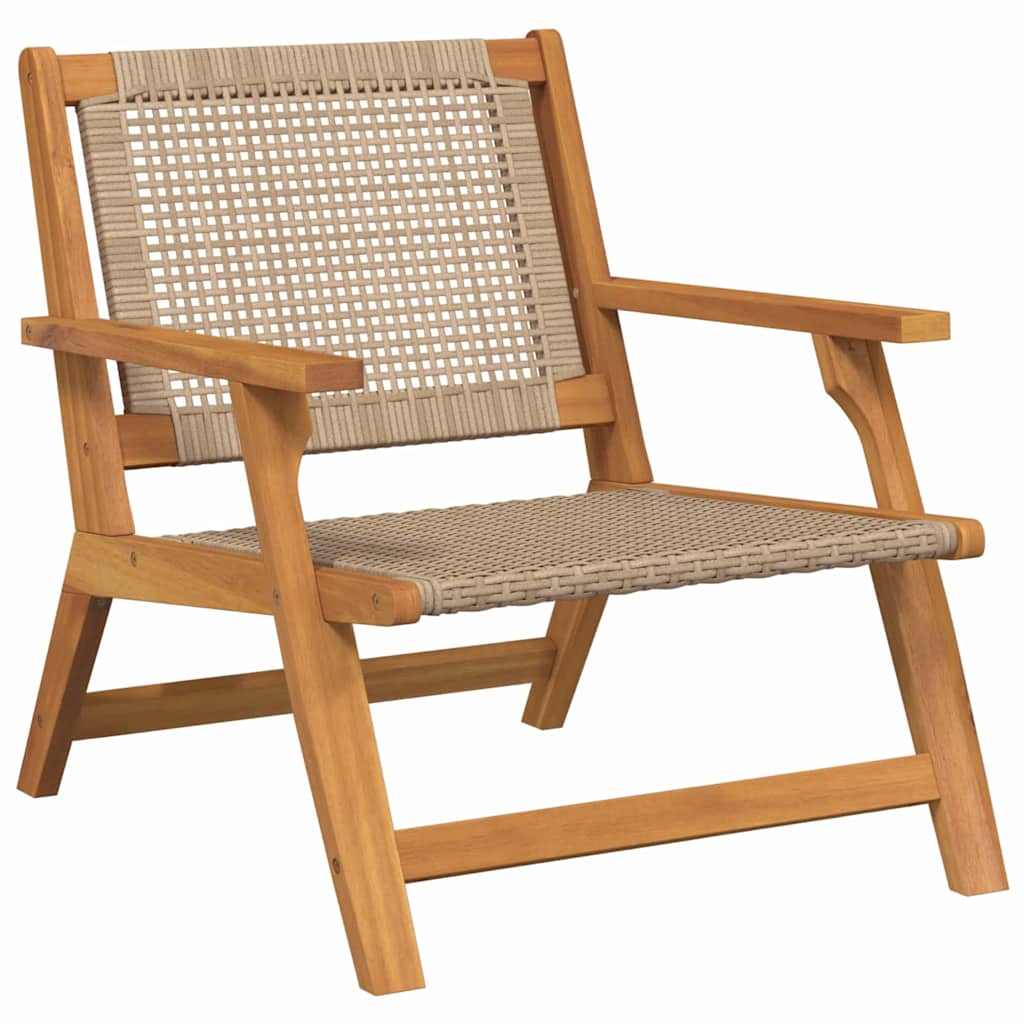 Hagemøbler 2 pcs Beige 67 x 78 x 73 cm Solid akasietre