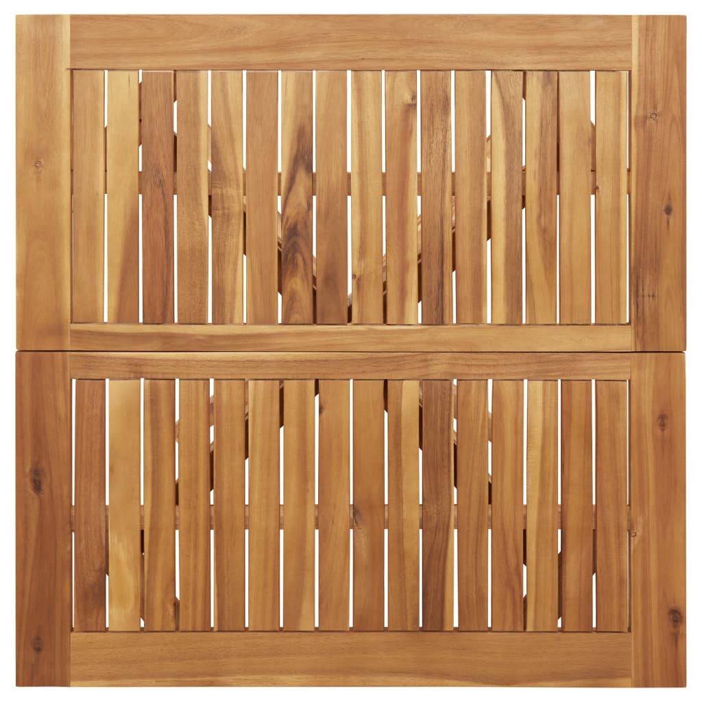Hagebord firkantet 85x85x75 cm heltre akasie