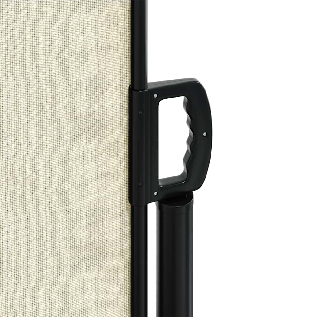 Uttrekkbar sidemarkise kremhvit 100x300 cm vidaXL
