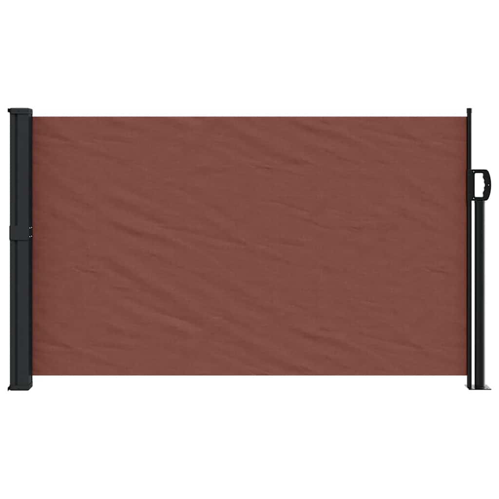 Uttrekkbar sidemarkise brun 117x300 cm