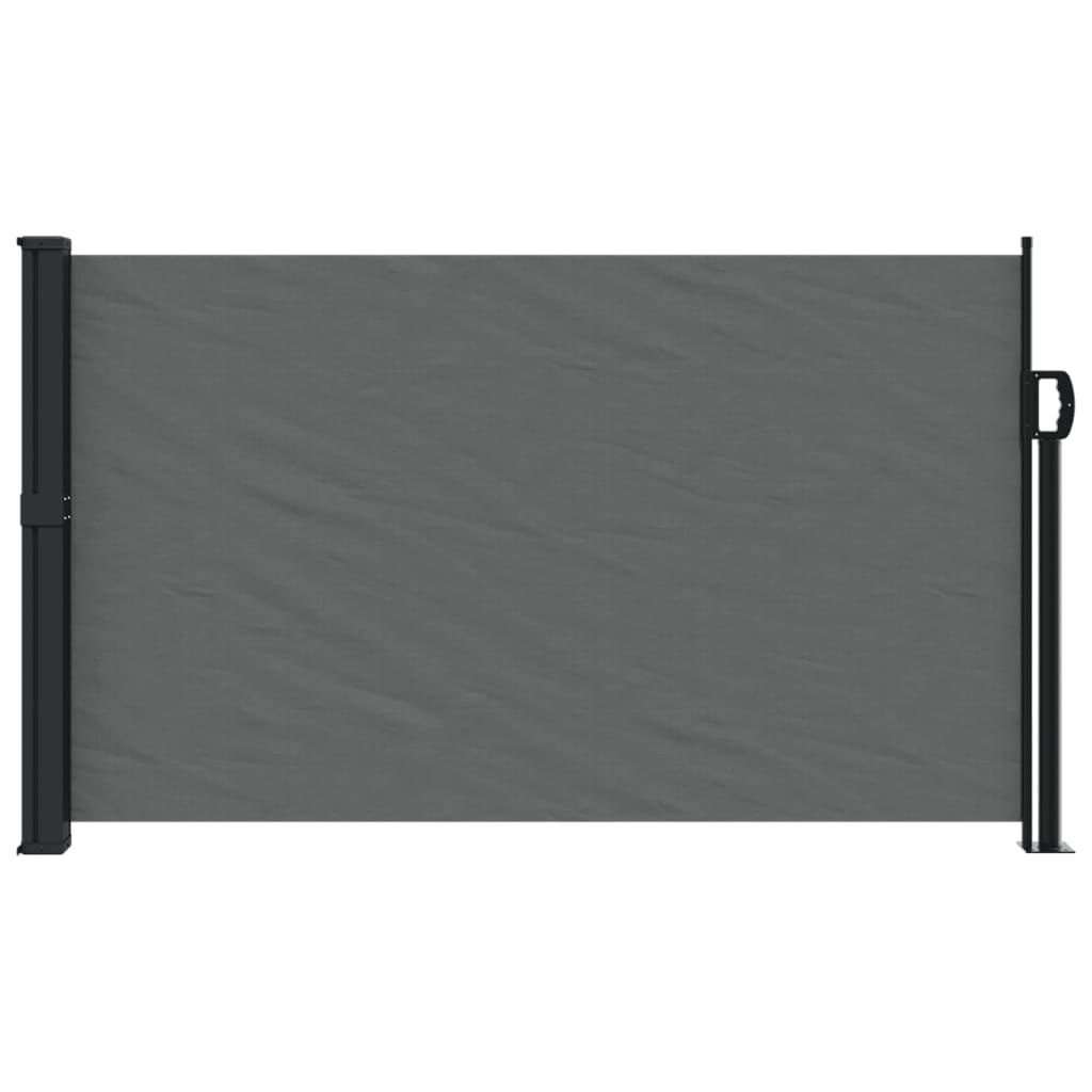 Uttrekkbar sidemarkise antrasitt 117x300 cm