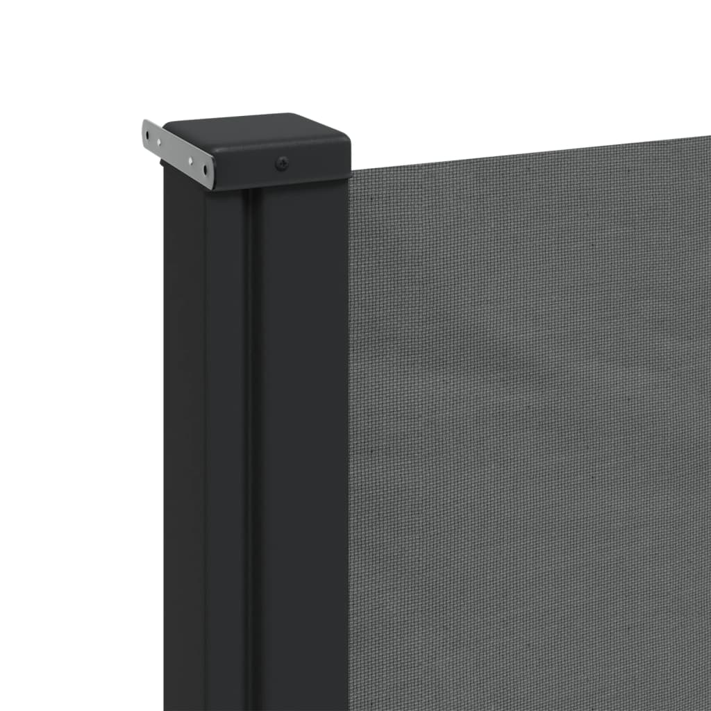 Uttrekkbar sidemarkise antrasitt 117x300 cm