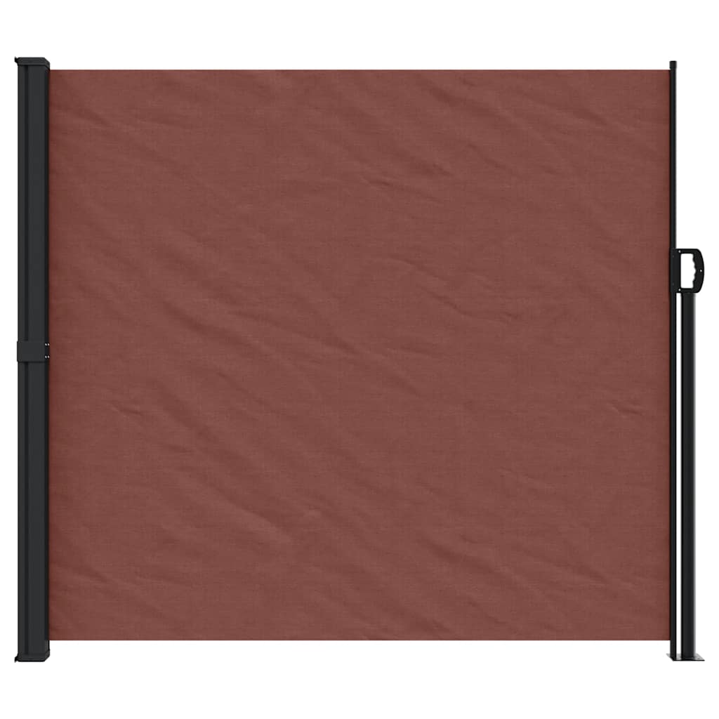 Uttrekkbar sidemarkise brun 180x300 cm