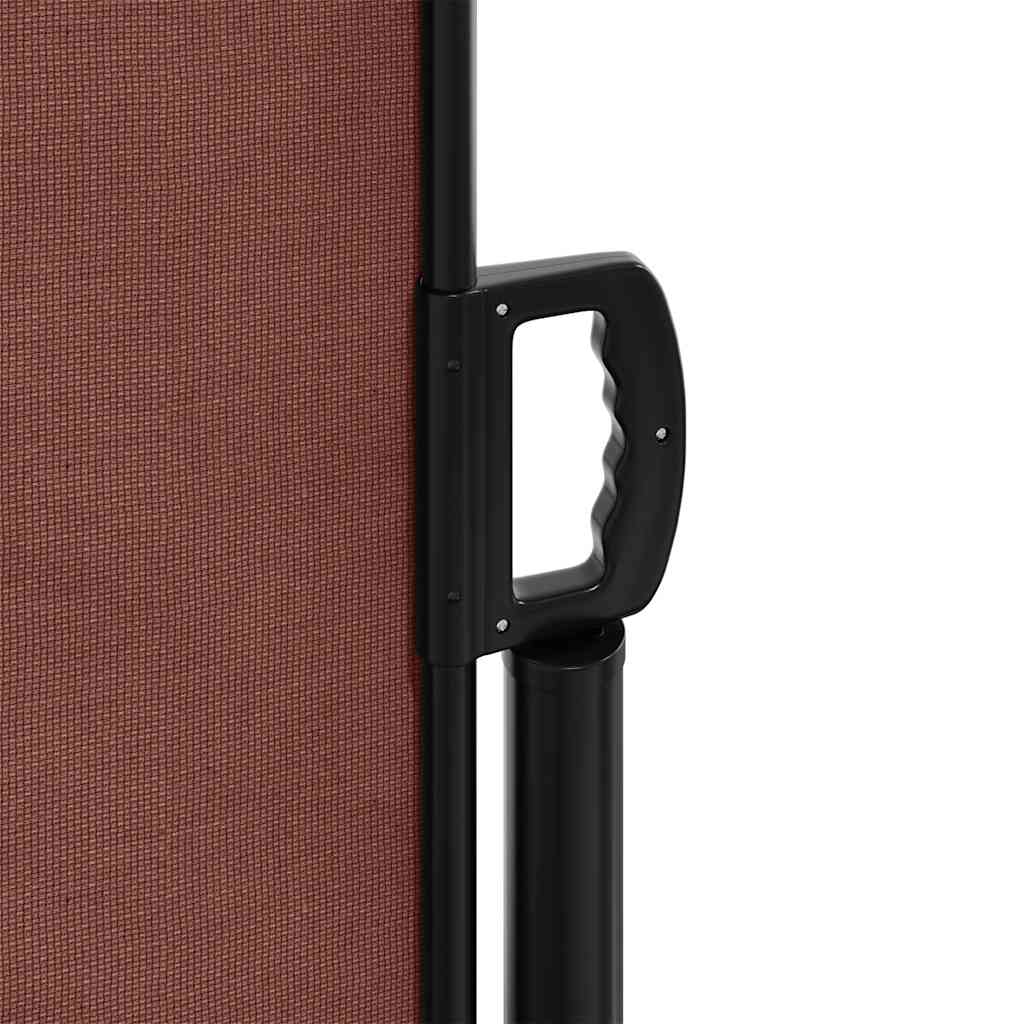 Uttrekkbar sidemarkise brun 180x300 cm
