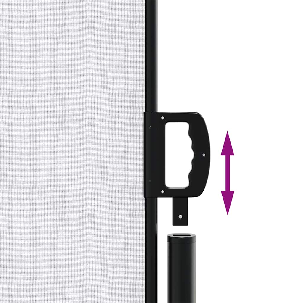 Uttrekkbar sidemarkise hvit 200x300 cm
