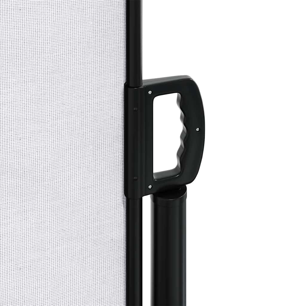 Uttrekkbar sidemarkise hvit 200x300 cm