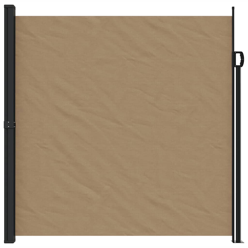 Uttrekkbar sidemarkise gråbrun 200x300 cm
