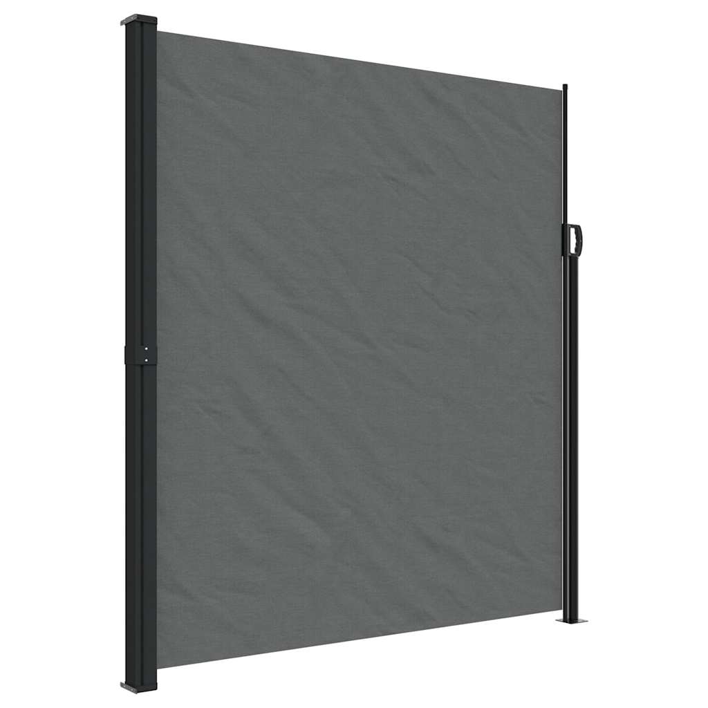 Uttrekkbar sidemarkise antrasitt 220x300 cm