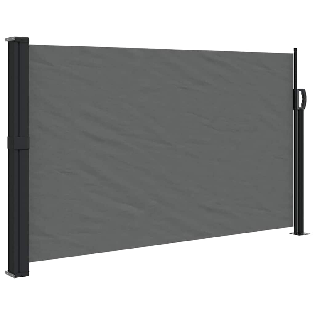Uttrekkbar sidemarkise antrasitt 120x500 cm