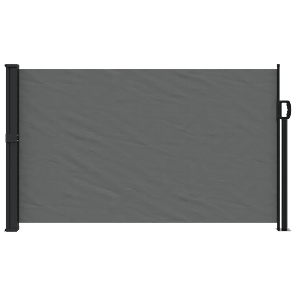Uttrekkbar sidemarkise antrasitt 120x600 cm