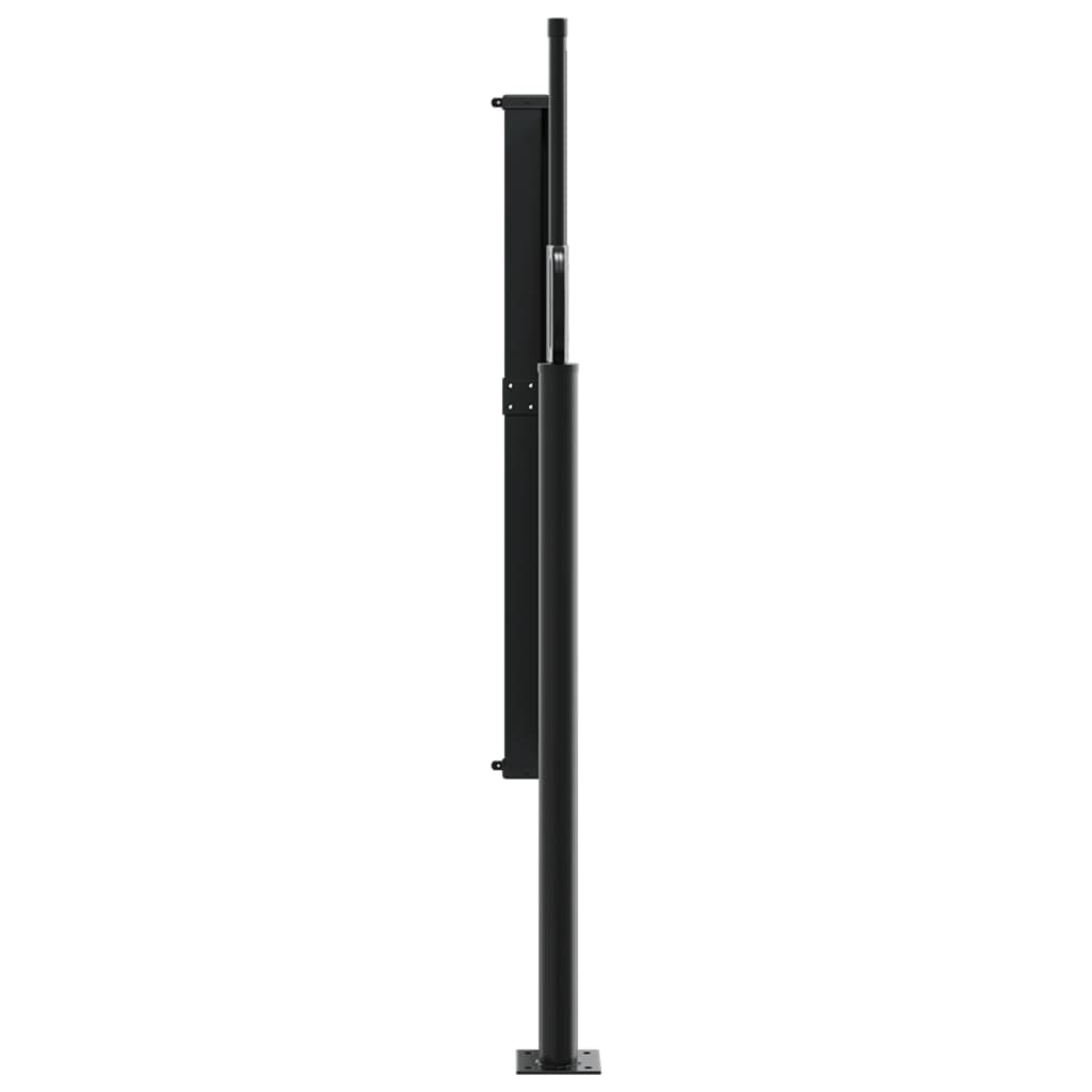 Uttrekkbar sidemarkise antrasitt 120x600 cm