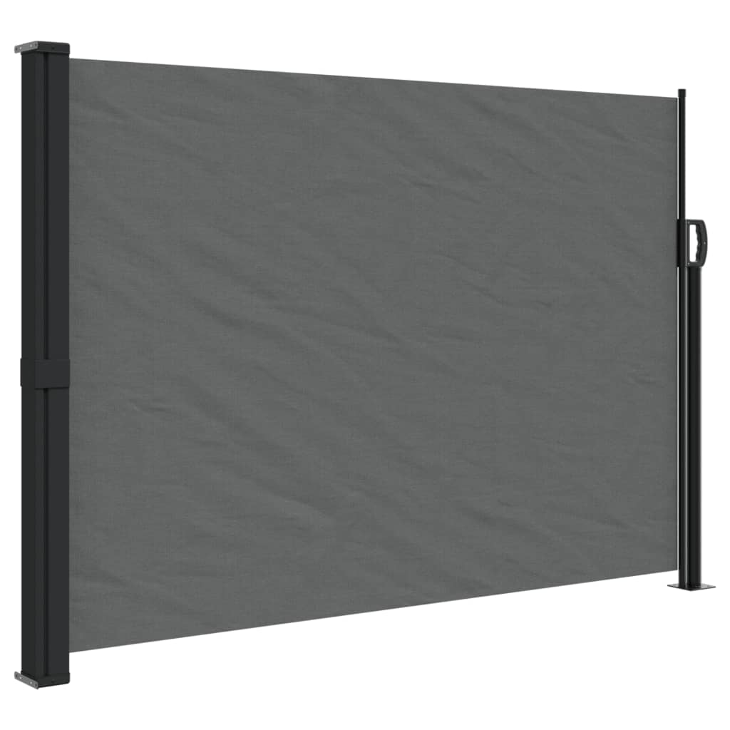 Uttrekkbar sidemarkise antrasitt 140x600 cm