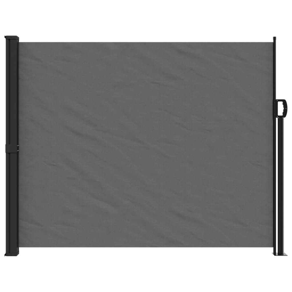 Uttrekkbar sidemarkise 160x600 cm antrasitt