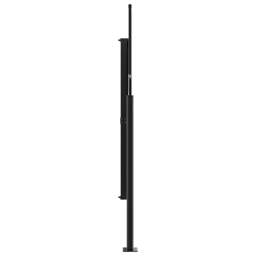 Uttrekkbar sidemarkise mørkegrønn 180x600 cm