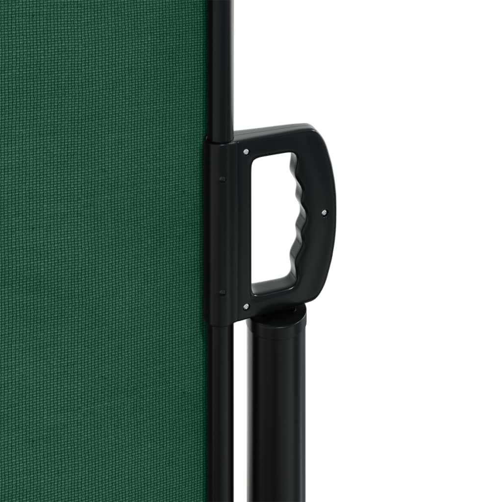 Uttrekkbar sidemarkise mørkegrønn 180x600 cm