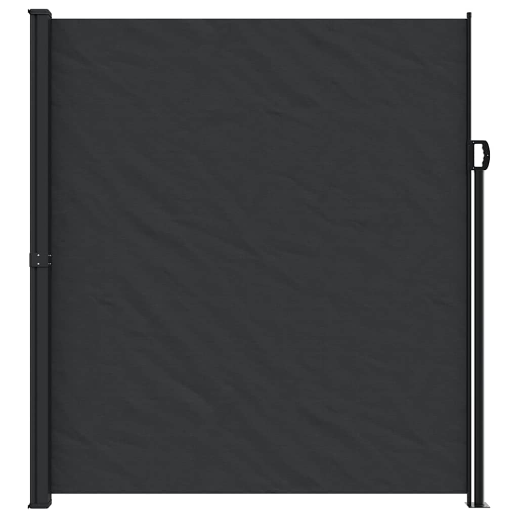 Uttrekkbar sidemarkise 220x600 cm svart