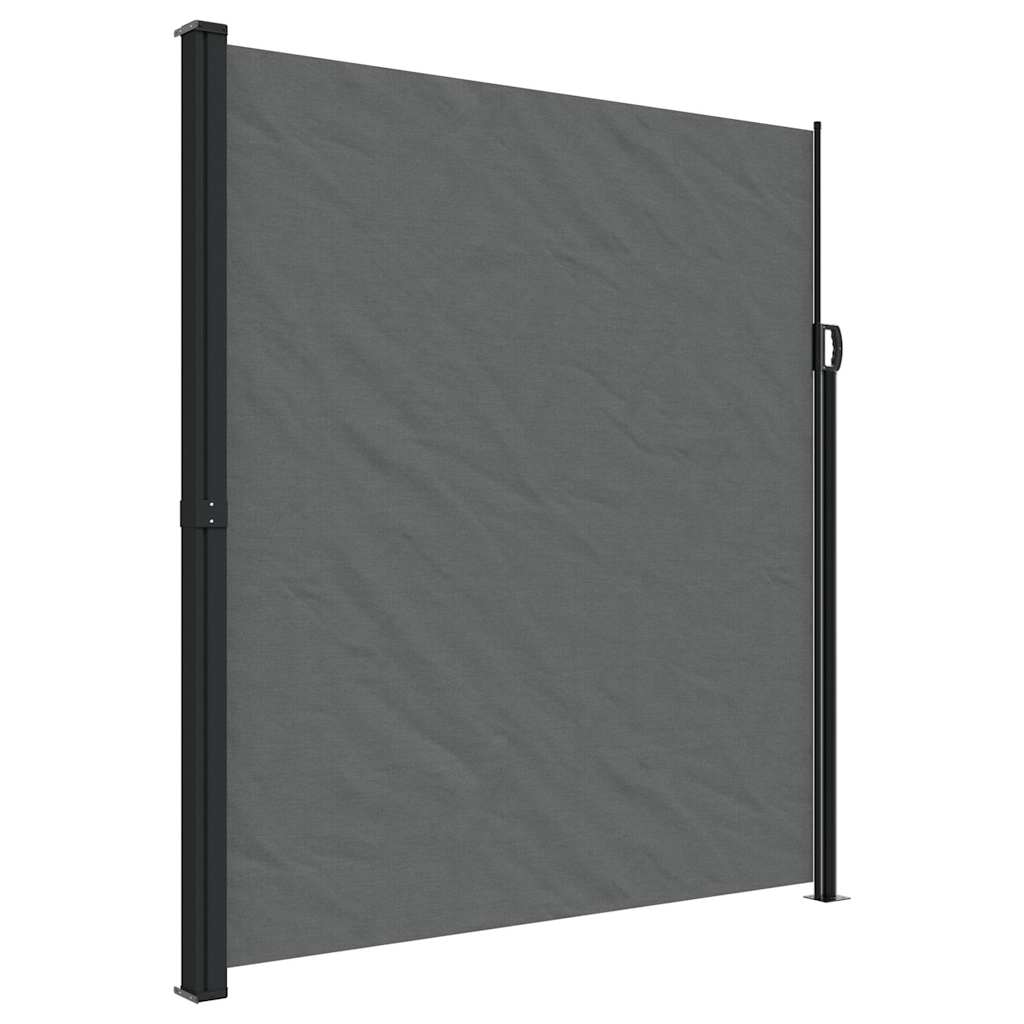 Uttrekkbar sidemarkise 220x600 cm antrasitt