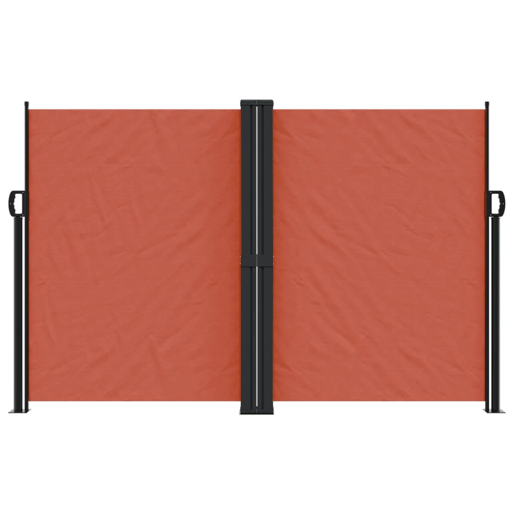 Uttrekkbar sidemarkise terrakotta 160x600 cm