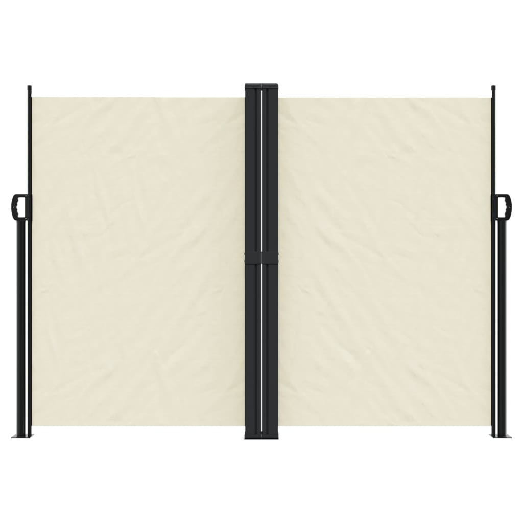 Uttrekkbar sidemarkise 180x600 cm kremhvit