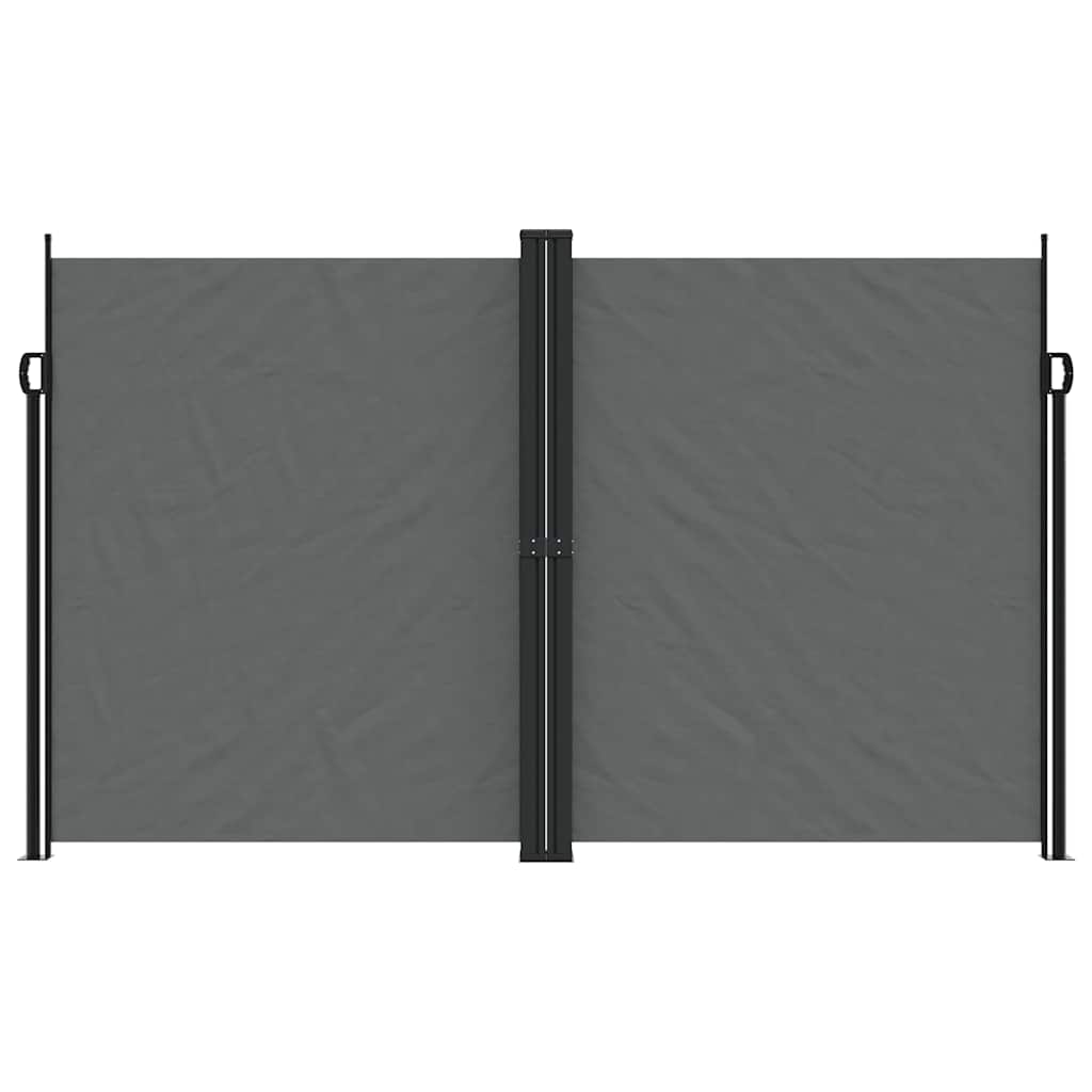 Uttrekkbar sidemarkise 200x600 cm antrasitt