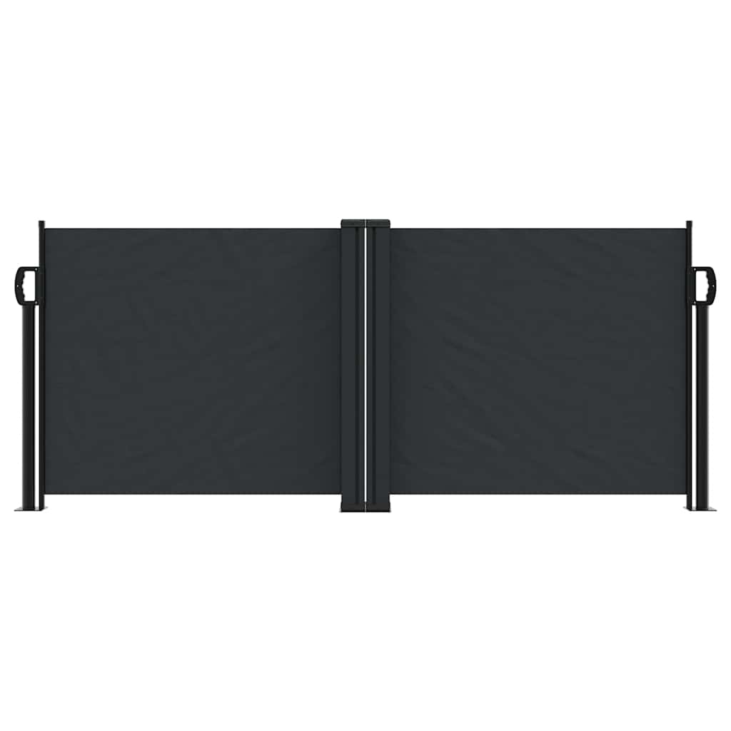 Uttrekkbar sidemarkise 100x1000 cm svart vidaXL