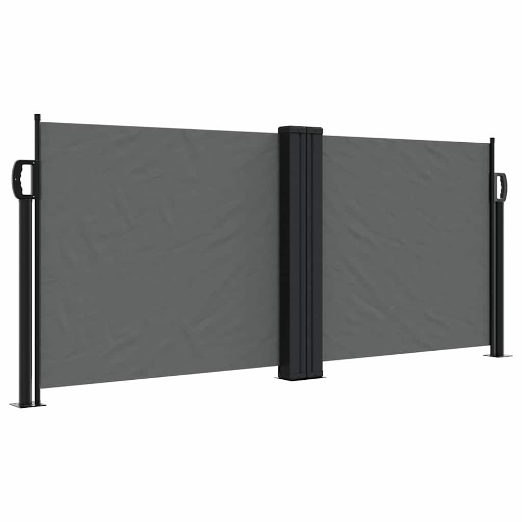 Uttrekkbar sidemarkise 100x1000 cm antrasitt vidaXL