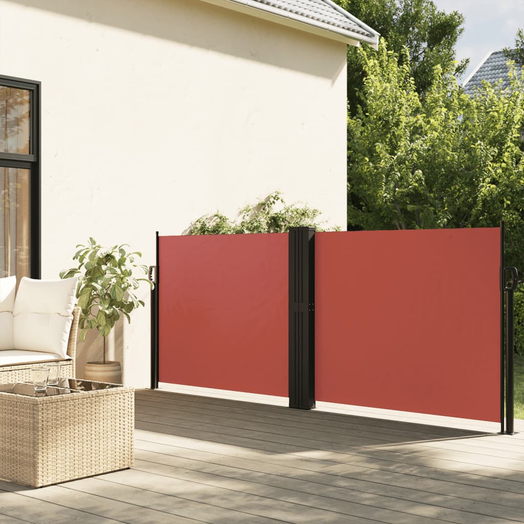 Uttrekkbar sidemarkise 120x1000 cm terrakotta