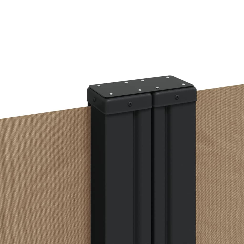 Uttrekkbar sidemarkise 140x1000 cm gråbrun