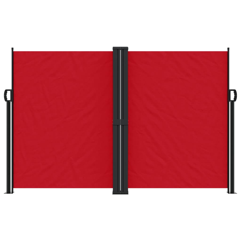 Uttrekkbar sidemarkise 160x1000 cm rød
