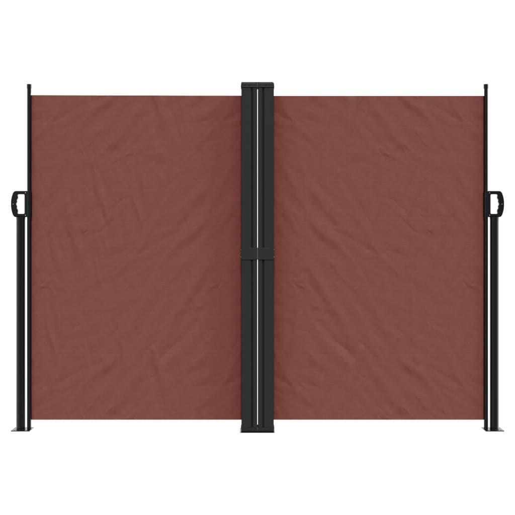Uttrekkbar sidemarkise 180x1000 cm brun