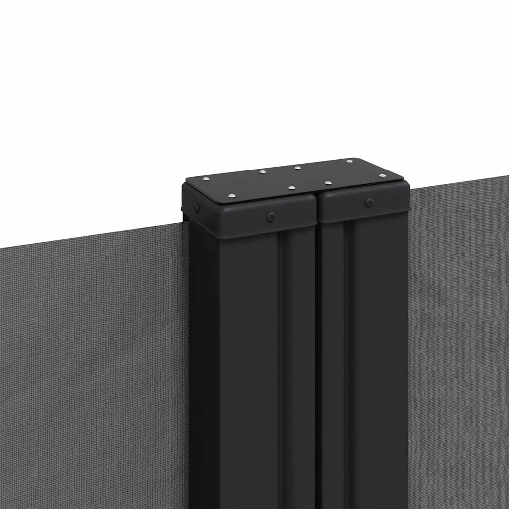 Uttrekkbar sidemarkise 200x1000 cm antrasitt