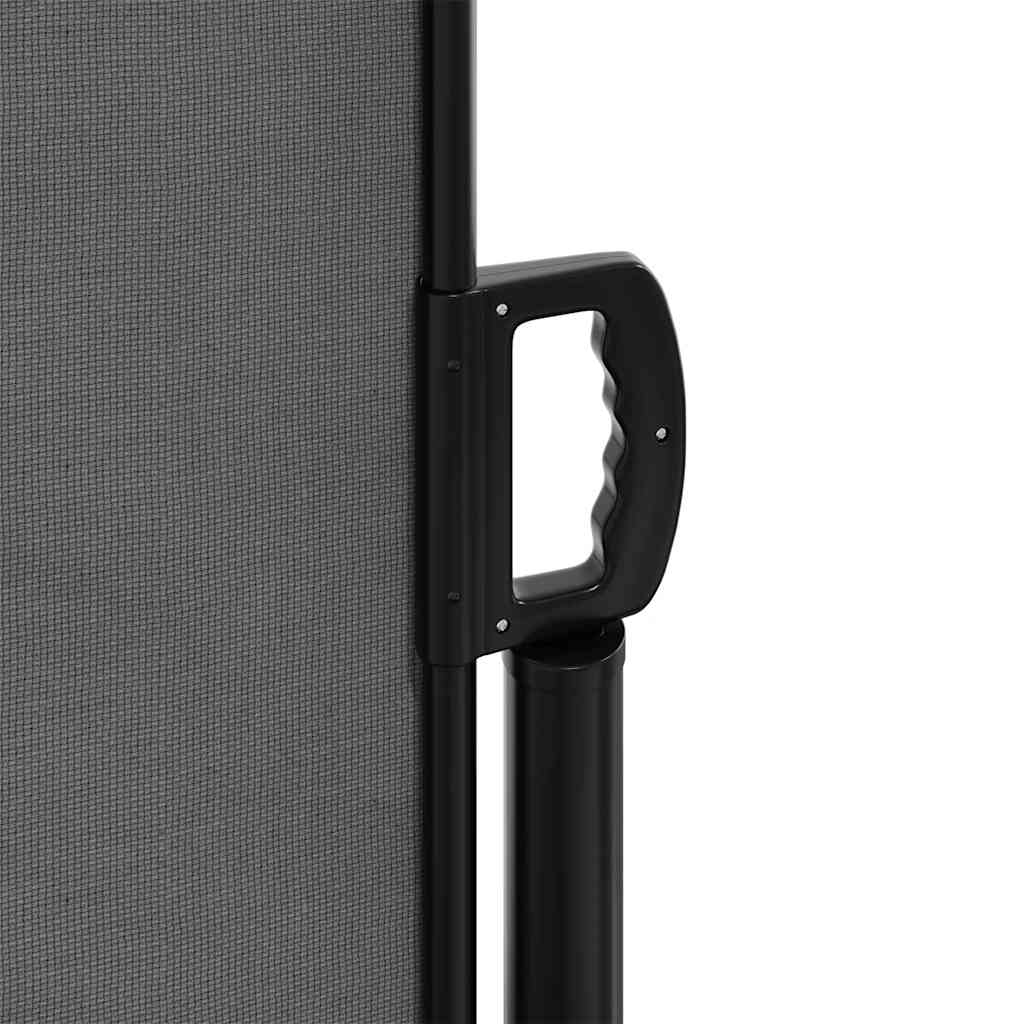 Uttrekkbar sidemarkise 200x1000 cm antrasitt