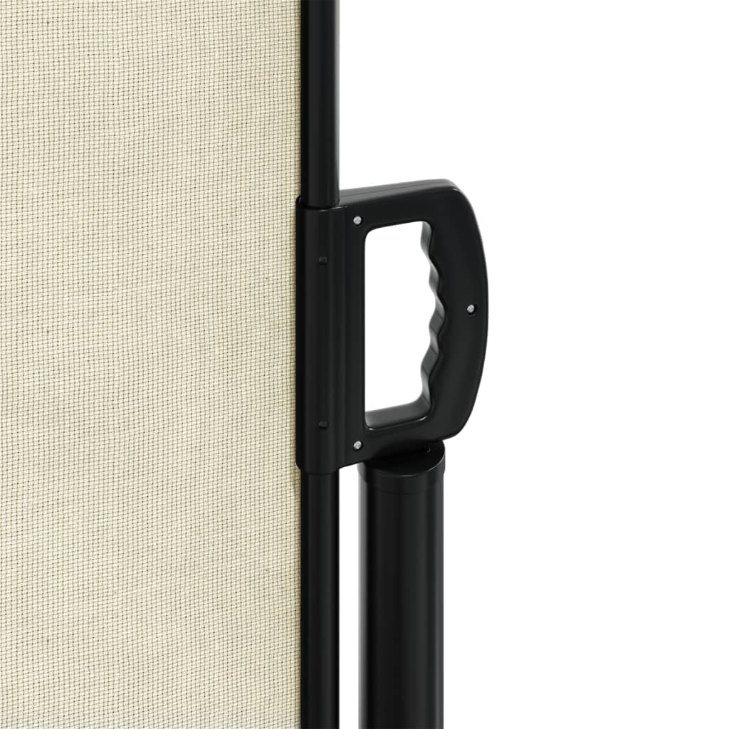 Uttrekkbar sidemarkise 220x1000 cm kremhvit