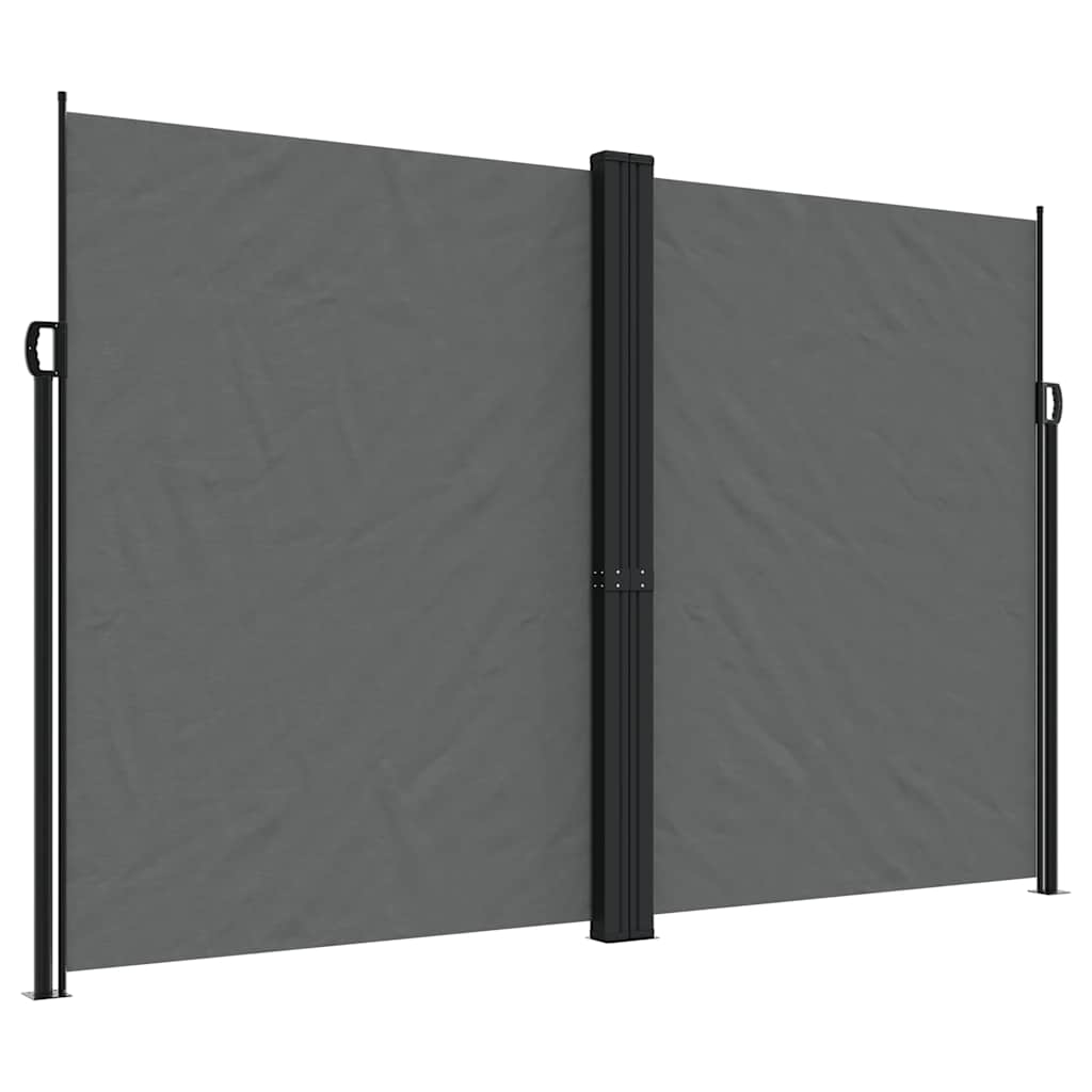 Uttrekkbar sidemarkise 220x1000 cm antrasitt