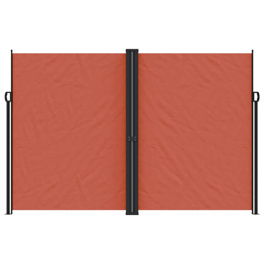 Uttrekkbar sidemarkise 220x1000 cm terrakotta