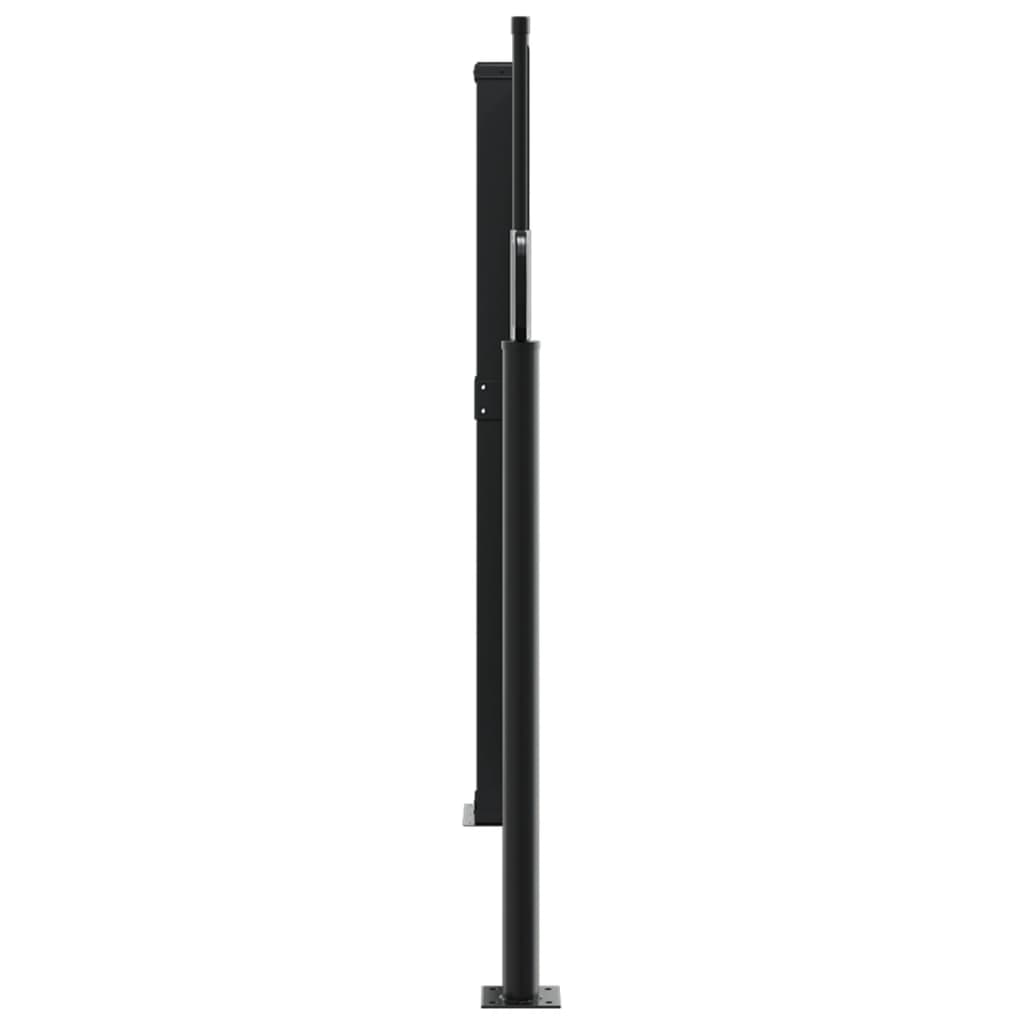 Uttrekkbar sidemarkise blå 120x1200 cm