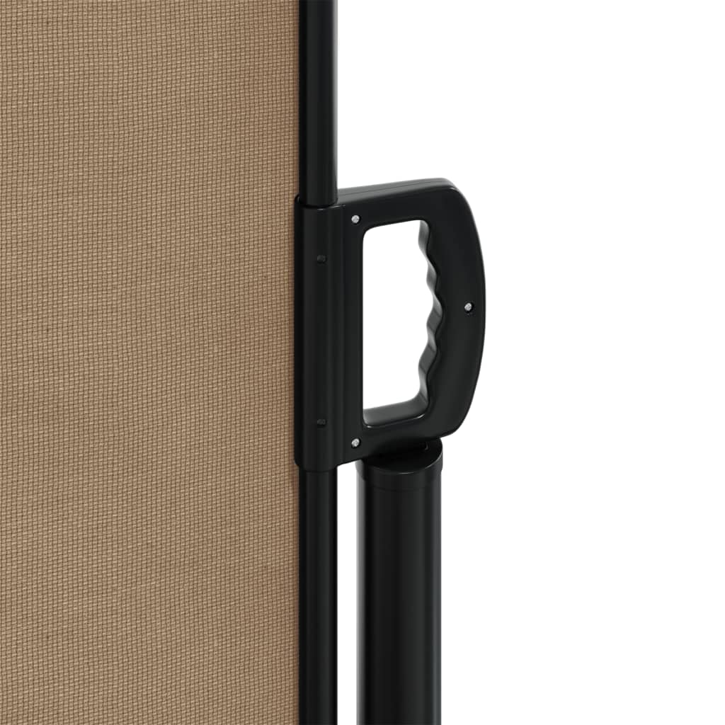 Uttrekkbar sidemarkise 120x1200 cm gråbrun