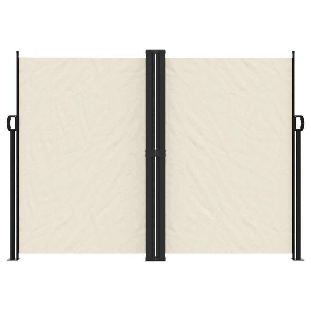 Uttrekkbar sidemarkise 180x1200 cm kremhvit