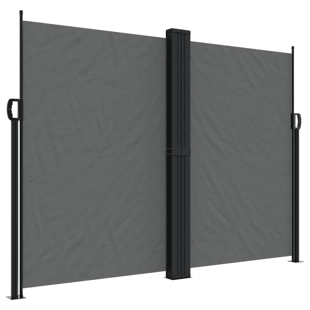 Uttrekkbar sidemarkise 180x1200 cm antrasitt