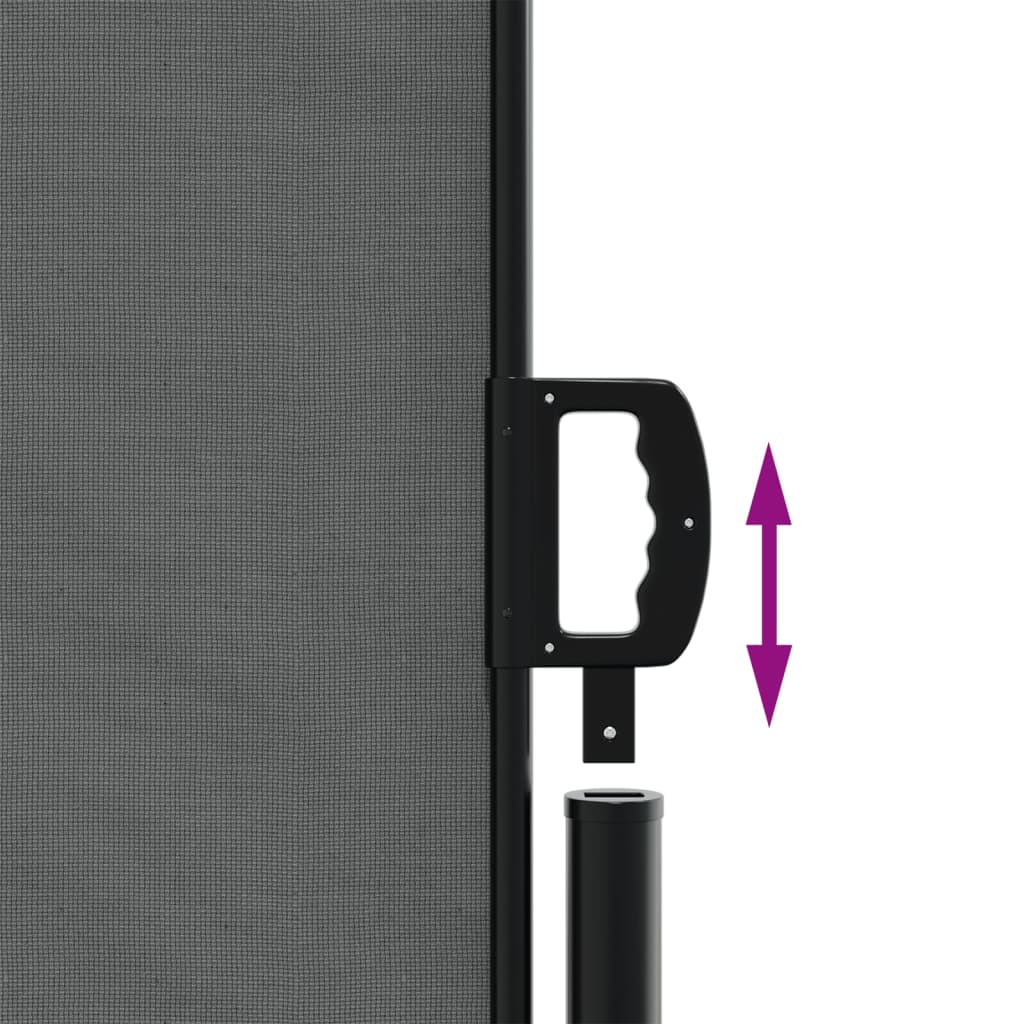 Uttrekkbar sidemarkise 180x1200 cm antrasitt