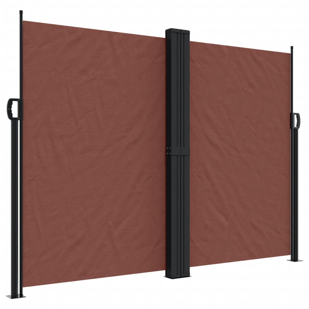 Uttrekkbar sidemarkise 180x1200 cm brun