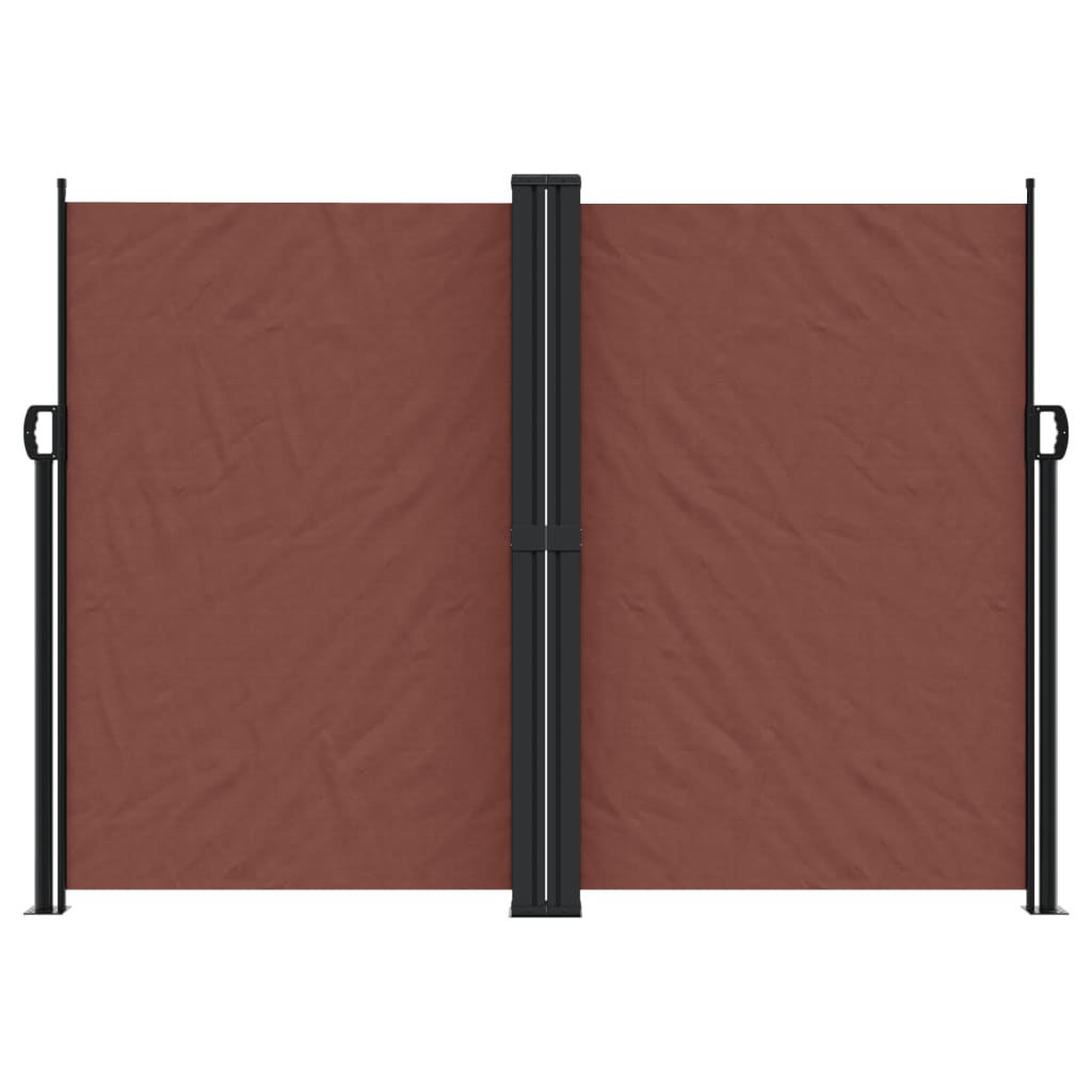 Uttrekkbar sidemarkise 180x1200 cm brun
