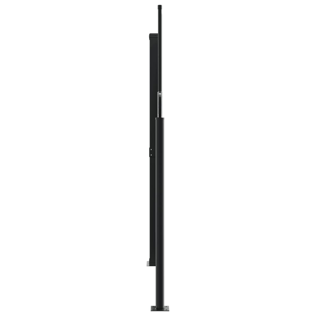 Uttrekkbar sidemarkise 180x1200 cm brun