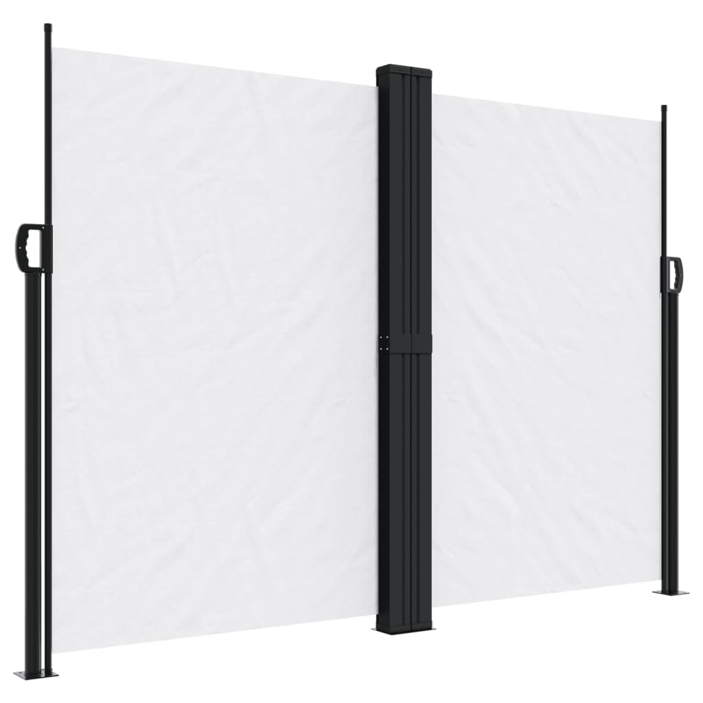 Uttrekkbar sidemarkise 180x1200 cm hvit