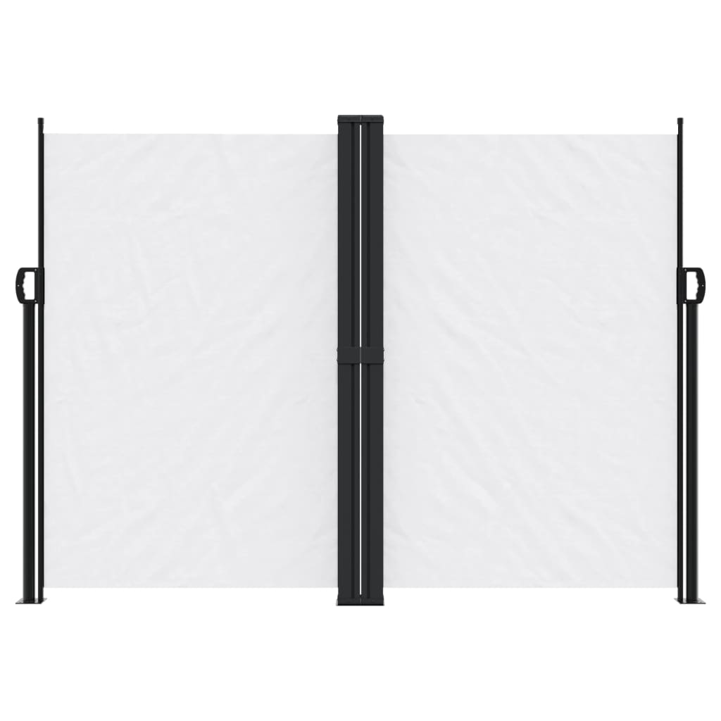 Uttrekkbar sidemarkise 180x1200 cm hvit