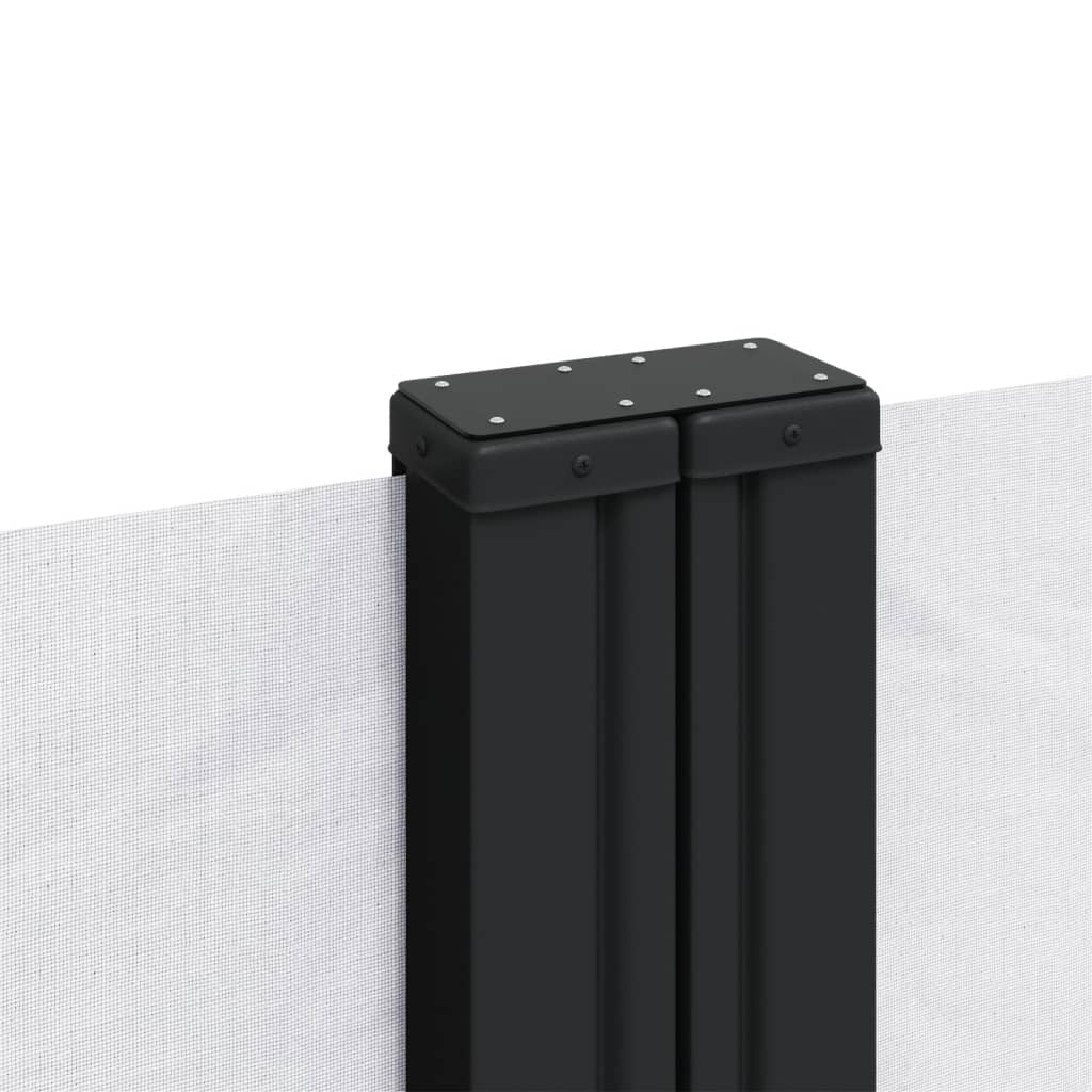 Uttrekkbar sidemarkise 180x1200 cm hvit