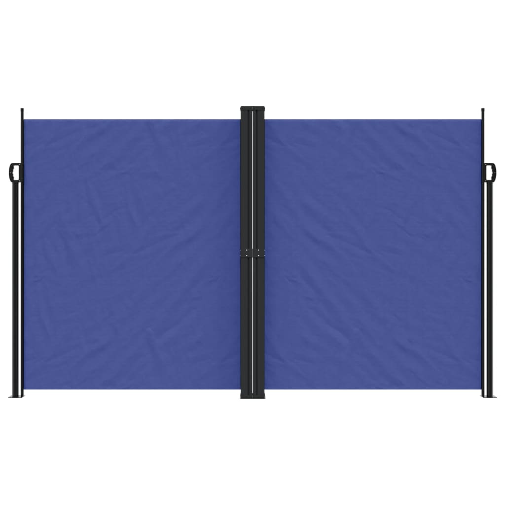Uttrekkbar sidemarkise blå 200x1200 cm