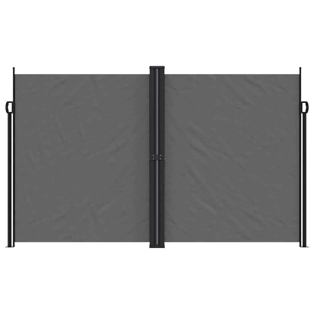 Uttrekkbar sidemarkise 200x1200 cm antrasitt
