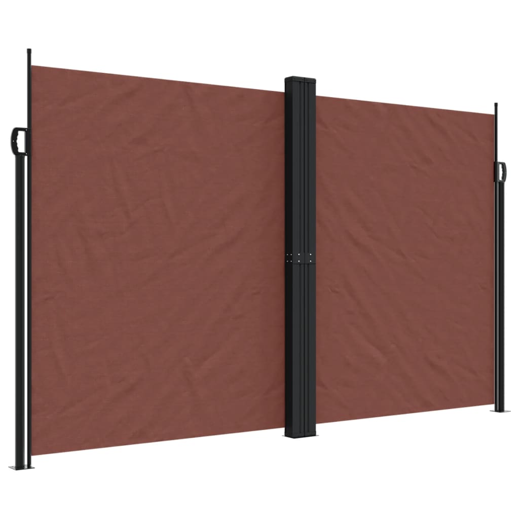 Uttrekkbar sidemarkise 200x1200 cm brun